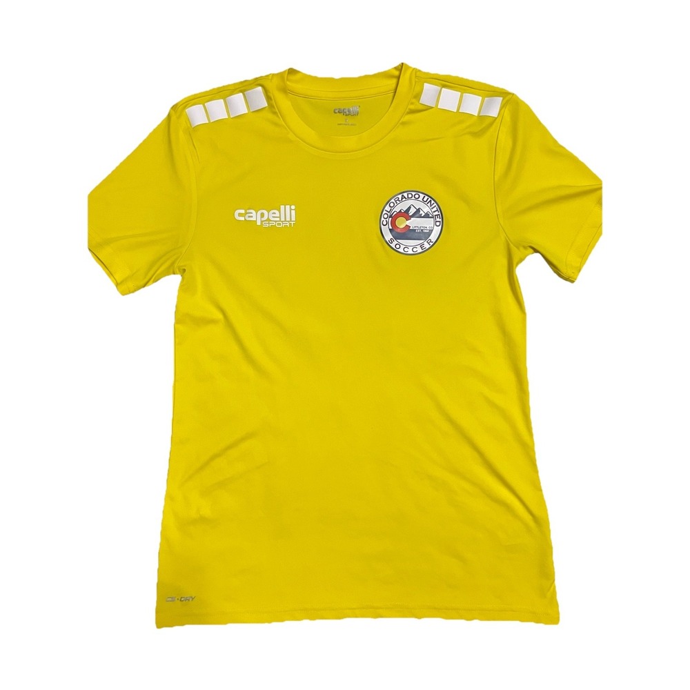 Capelli Sport Colorado United Soccer Club Jersey Yellow Size Small
